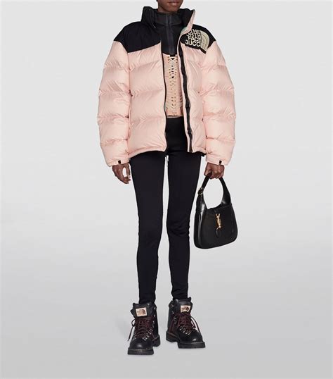 north face gucci pink puffer|north face gucci collection prices.